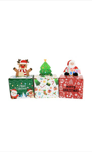 Merry Christmas Funny Christmas Money Holder Surprise Set with Pull Cash Gift Money Box Paper Boxes x 3pc  Santas Workshop Direct