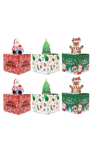 Merry Christmas Funny Christmas Money Holder Surprise Set with Pull Cash Gift Money Box Paper Boxes x 3pc  Santas Workshop Direct