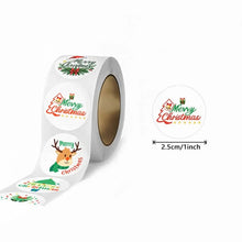 Merry Christmas stickers 100 pcs seal labels roll party stickers Santas Workshop Direct