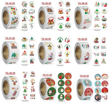 Merry Christmas stickers 50 pcs seal labels roll party stickers Santas Workshop Direct