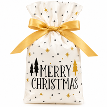 24PCS Christmas Drawstring Gift Bags 23.5×15.2cm – Cookie, Candy & Bakery Treat Bags