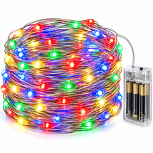🎄 2M Multicolour LED Christmas Fairy Lights – Battery Operated Copper Wire String Lights for Christmas Trees, Garlands, Home Décor & Parties