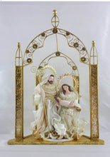 Nativity set 14”(36cm Holy Family) Gazebo 25” (65 cm approx) - Santas Workshop Direct 