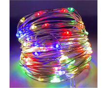 New Year Christmas Decoration 2m Led Ribbon Garland Christmas Xmas Tree Ornaments Fairy Lace Bows Light String Led multi coloured string - Santas Workshop Direct