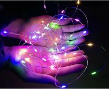New Year Christmas Decoration 2m Led Ribbon Garland Christmas Xmas Tree Ornaments Fairy Lace Bows Light String Led multi coloured string - Santas Workshop Direct