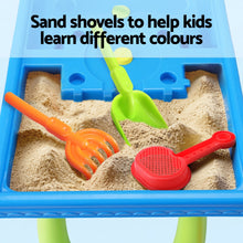 Keezi Kids Sand and Water Table Windmill Shovel Outdoor Sandpit Toys Beach Play - Santas Workshop Direct 