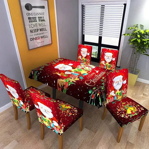 PRE ORDER Christmas Red table cover Santas Workshop Direct