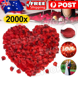 100 Pcs/Pack Artificial Flower Rose Petals for Wedding Valentine's Day Decor DARK RED (Copy) Santas Workshop Direct