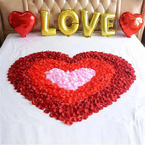 100 Pcs/Pack Artificial Flower Rose Petals for Wedding Valentine's Day Decor DARK RED (Copy) Santas Workshop Direct