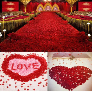 100 Pcs/Pack Artificial Flower Rose Petals for Wedding Valentine's Day Decor DARK RED (Copy) Santas Workshop Direct