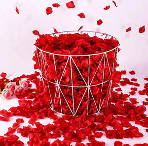 100 Pcs/Pack Artificial Flower Rose Petals for Wedding Valentine's Day Decor Santas Workshop Direct