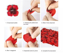 100 Pcs/Pack Artificial Flower Rose Petals for Wedding Valentine's Day Decor WHITE Santas Workshop Direct