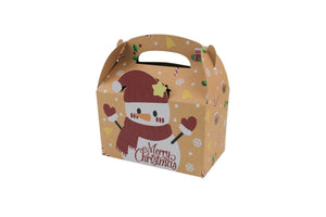 Christmas (beige) cookie cake Box x 12 pcs Santas Workshop Direct
