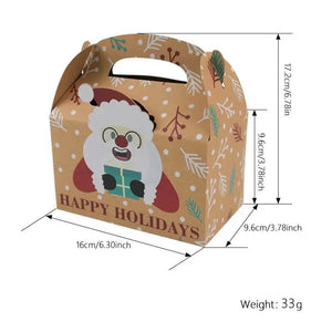Christmas (beige) cookie cake Box x 12 pcs Santas Workshop Direct
