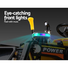 Rigo Kids Electric Ride On Car Bulldozer Digger Loader Remote 6V Yellow - Santas Workshop Direct 