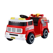 Rigo Kids Ride On Car Electric Fire Engine Fighting Truck with Water Gun Music - Santas Workshop Direct 