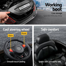 Rigo Kids Electric Ride On Car Toys Cars Horn Music Remote Control 12V Black - Santas Workshop Direct 