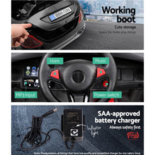 Rigo Kids Electric Ride On Car Toys Cars Horn Music Remote Control 12V Black - Santas Workshop Direct 