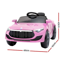 Rigo Kids Electric Ride On Car Toys Cars Headlight Music Remote Control 12V Pink - Santas Workshop Direct 