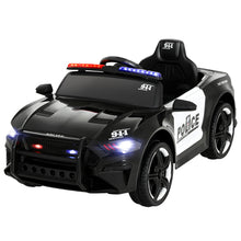Rigo Kids Ride On Car Electric Patrol Police Cars Battery Powered Toys 12V Black - Santas Workshop Direct 