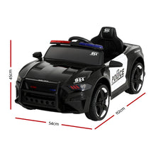 Rigo Kids Ride On Car Electric Patrol Police Cars Battery Powered Toys 12V Black - Santas Workshop Direct 