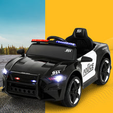 Rigo Kids Ride On Car Electric Patrol Police Cars Battery Powered Toys 12V Black - Santas Workshop Direct 