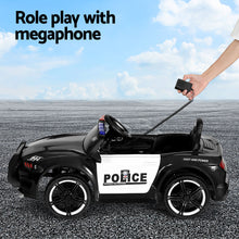 Rigo Kids Ride On Car Electric Patrol Police Cars Battery Powered Toys 12V Black - Santas Workshop Direct 