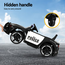 Rigo Kids Ride On Car Electric Patrol Police Cars Battery Powered Toys 12V Black - Santas Workshop Direct 