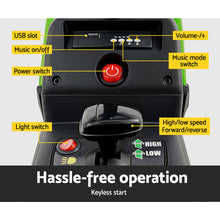 Electric Ride On Car Rigo Kids Ride On Cars Tractor Toy 12V Green - Santas Workshop Direct 