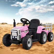 Rigo Kids Electric Ride On Car Tractor Toy Cars 12V Pink - Santas Workshop Direct 