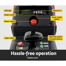 Rigo Kids Electric Ride On Car Tractor Toy Cars 12V Red - Santas Workshop Direct 