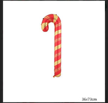 RED Candy cane  Foil Balloons Balloons Party Decor  PRE ORDER extra large 85 cm x1 pc Santas Workshop Direct