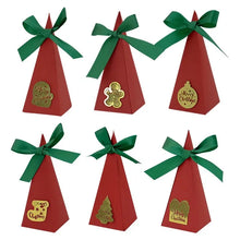 Red Triangle Christmas cookie bags  x 12 pcs  Santas Workshop Direct