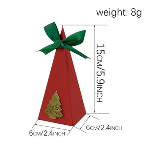 Red Triangle Christmas cookie bags x 12 pcs Santas Workshop Direct