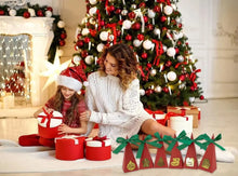 Red Triangle Christmas cookie bags x 12 pcs Santas Workshop Direct