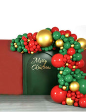 147 pcs Red Green Gold Christmas Balloons Arch Kit Balloons Party Decor