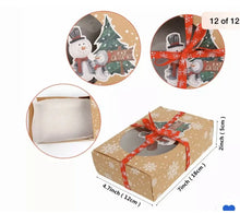⭐ 6PCS Christmas Cookie Boxes – Santa & Elf Design Storage Gift Boxes for Cookies, Cake, Lollies, Candy & Holiday Treats Packaging ⭐