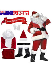 Santa Claus Suit Costume 7 pcs  (EXTRA LARGE) Santas Workshop Direct