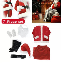 Santa Claus Suit Costume 7 pcs  (EXTRA LARGE) Santas Workshop Direct