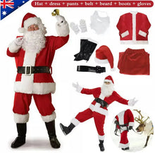 Santa Claus Suit Costume 7 pcs  (EXTRA LARGE) Santas Workshop Direct