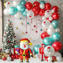 Santa Red white Christmas Balloons Arch Kit Balloons Party Decor  Santas Workshop Direct