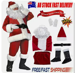 Santa Suit 7 pcs  (EXTRA LARGE) Santas Workshop Direct