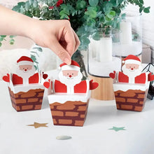 Santa claus Christmas cookie boxes x 12 pcs  with ribbon PRE ORDER Santas Workshop Direct