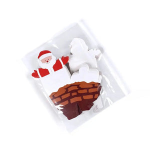 Santa claus Christmas cookie boxes x 12 pcs  with ribbon PRE ORDER Santas Workshop Direct