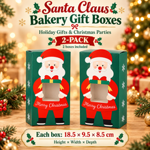 Christmas Bakery Gift Box (3PC) – Festive Cookie, Candy & Fudge Box for Holiday Treats, Cupcakes, Chocolates & Christmas Gifts