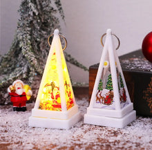 Small Christmas Light Santa Triangle Led Lights for Xmas Tree tree table decorations Santas Workshop Direct