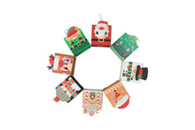 Small Christmas cookie boxes with rope handle x 12 pcs Santas Workshop Direct