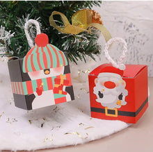 Small Christmas cookie boxes with rope handle x 12 pcs Santas Workshop Direct