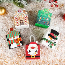 Small Christmas cookie boxes with rope handle x 12 pcs Santas Workshop Direct