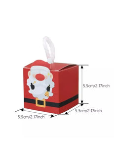 Small Christmas cookie boxes with rope handle x 12 pcs Santas Workshop Direct